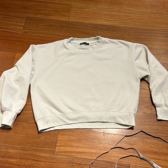Zara Crop Sweatshirt - Picture 1 of 4
